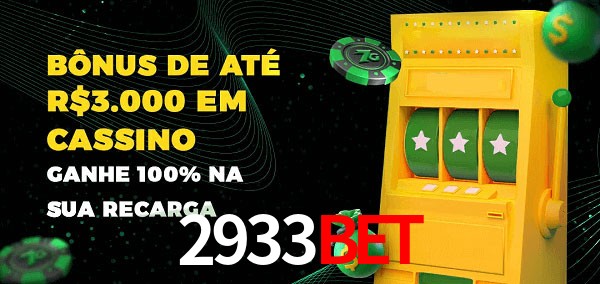 2933Bet melhor bônus de depósito